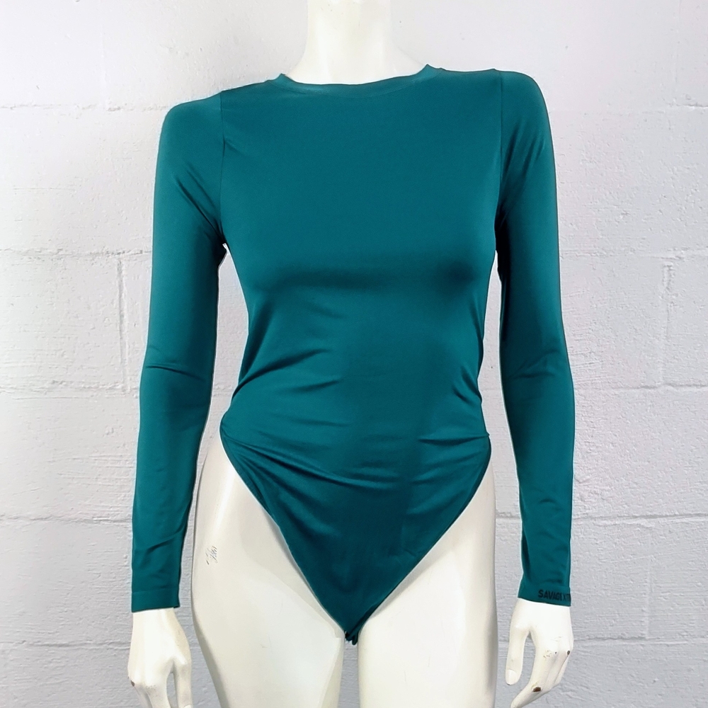 Savage X Fenty Teal Long Sleeve Bodysuit